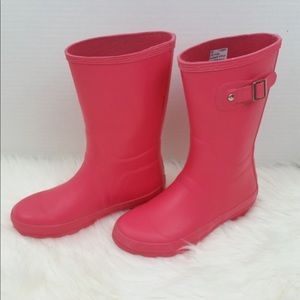 London Fog Pink London Fog rain boots